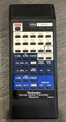 Technics eur64724 remote - technics,