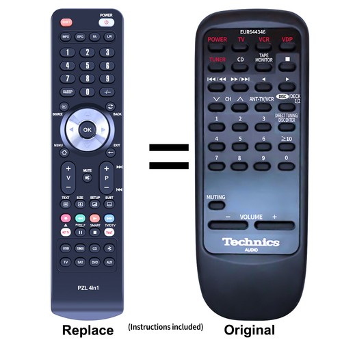 Replacement remote control - replacement,
